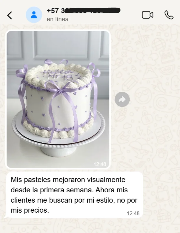 Comentario de estudiante sobre Diseñador de Pasteles 1